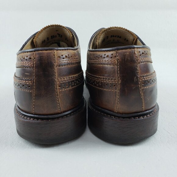 Frye James Wingtip Oxford Shoe Mens 10 D Brown Leather Lace Up Dress Brogue - Picture 10 of 14